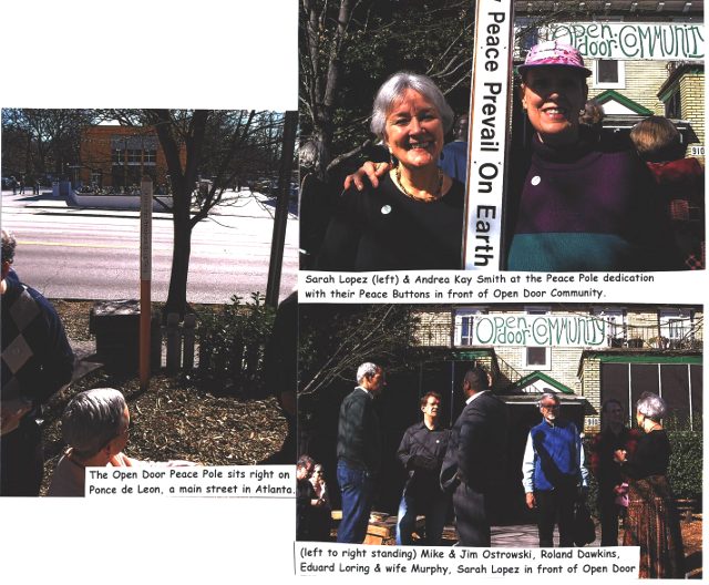 Peace Pole at Open Door Community
